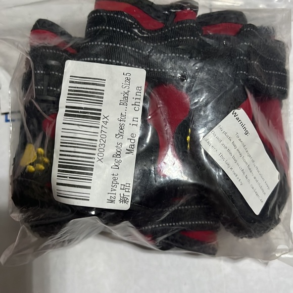 NWT Dog Shoes Waterproof Anti-Slip Rain Boots Reflective Size 5 - Picture 7 of 11